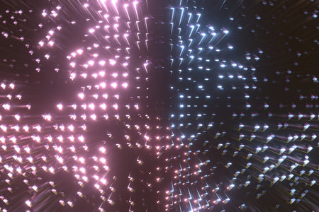 Colorful shapes geometric, for design texture or title background. 3D render.