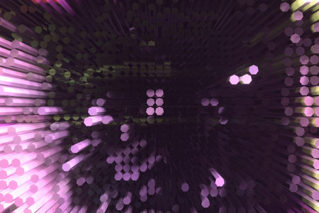 Colorful shapes geometric, for design texture or title background. 3D render.