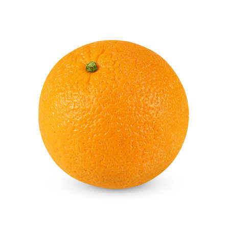 Orange fruit isolated on whiteの写真素材