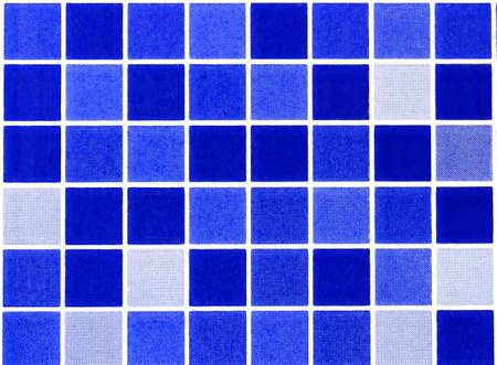 Blue glass mosaic in the bathroomの写真素材