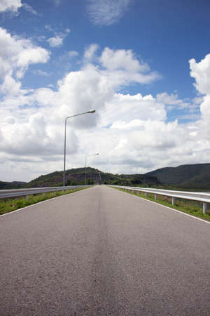 Dam roadの写真素材