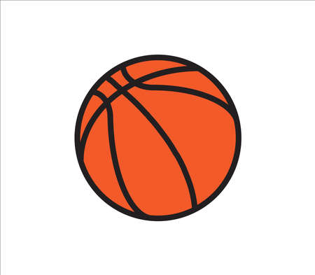 Basketball vector illustration on white background.のイラスト素材