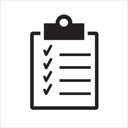 Checklist icon one of set web icons illustration on white background.のイラスト素材