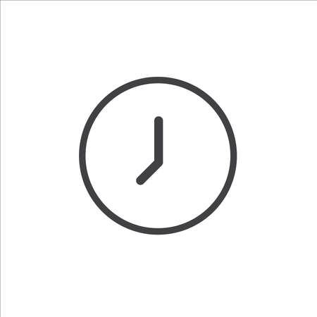 Clock icon time vector illustration on white background.のイラスト素材