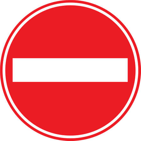 Do not enter sign vector illustration on white background.のイラスト素材