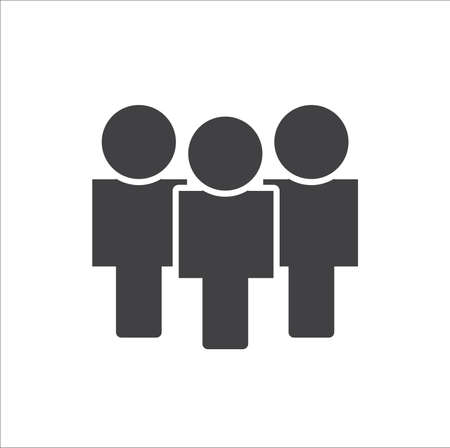 People vector icon illustration on white background.のイラスト素材