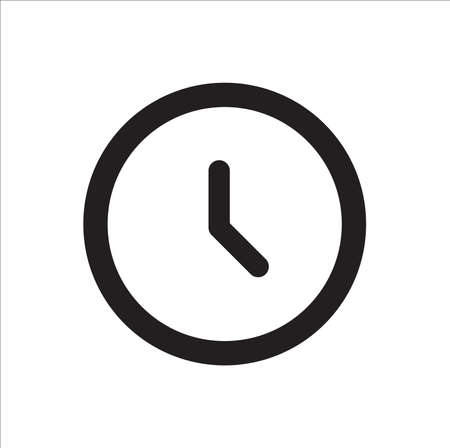 Clock icon in trendy flat style isolated on background. Clock icon page symbol for your web site design Clock iconのイラスト素材