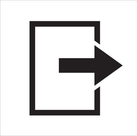 Logout sign icon sign out button.のイラスト素材