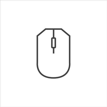 mouse icon vector on white backgroundのイラスト素材