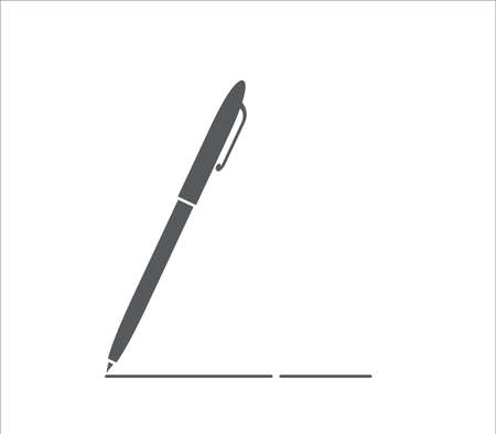 Pen - Vector icon on white backgroundのイラスト素材