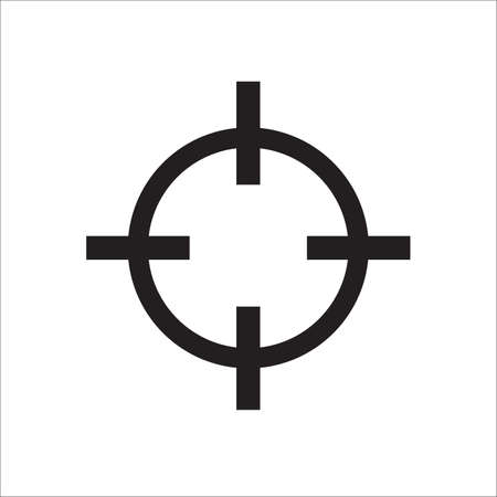 Target icon on white backgroundのイラスト素材