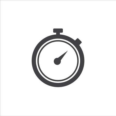 Stopwatch icon - simple flat design isolatedのイラスト素材
