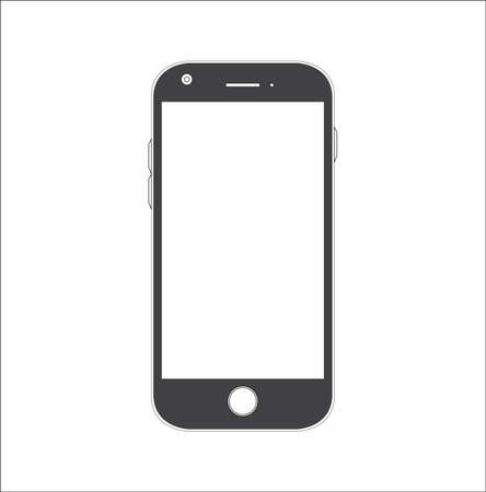 Phone icon vector on white backgroundのイラスト素材
