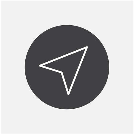 Cursor icon vector, filled flat sign,on white backgroundのイラスト素材