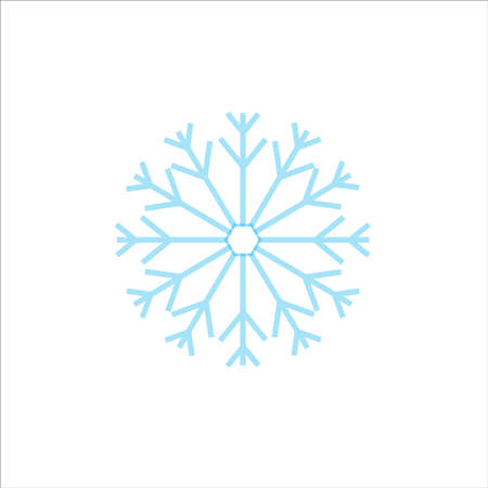 Snowflake sign. Vector, flat design.のイラスト素材