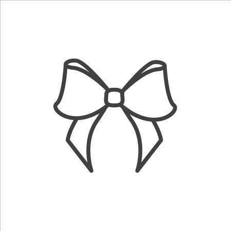 Bow line icon in trendy flat style isolated vectorのイラスト素材