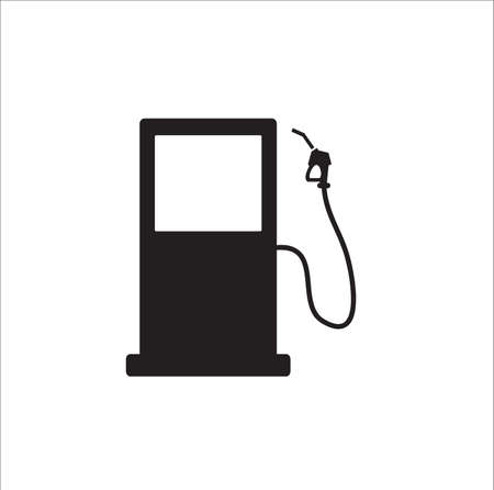 Gas station icon vector on white backgroundのイラスト素材