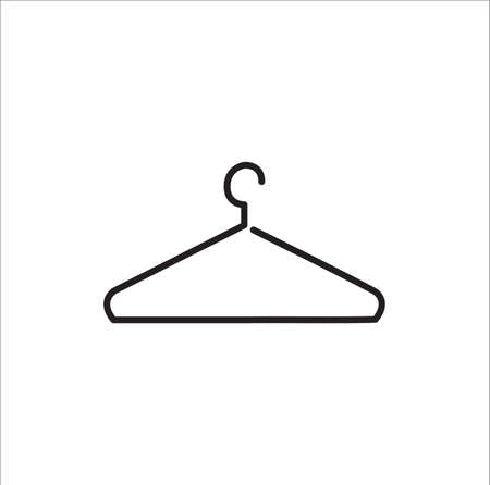 Hanger flat - Vector icon on white backgroundのイラスト素材