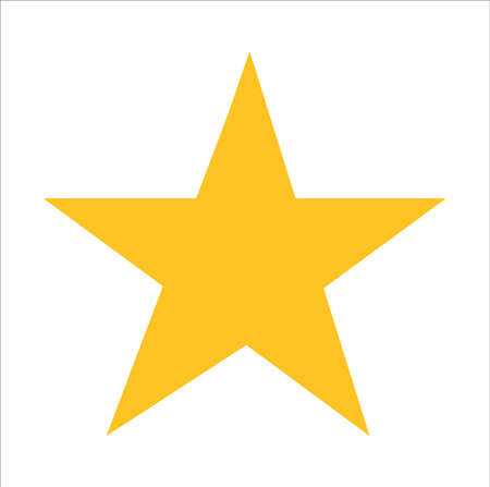 Star icon vector on white backgroundのイラスト素材
