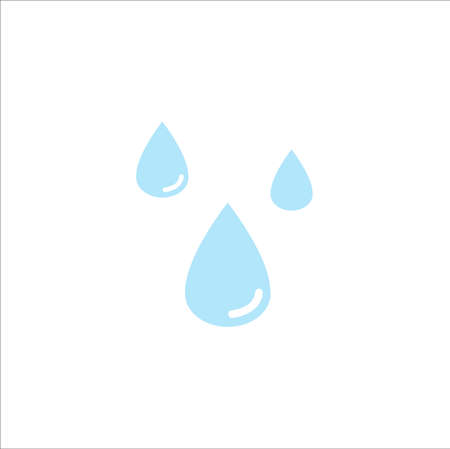 Vector water drops iconのイラスト素材