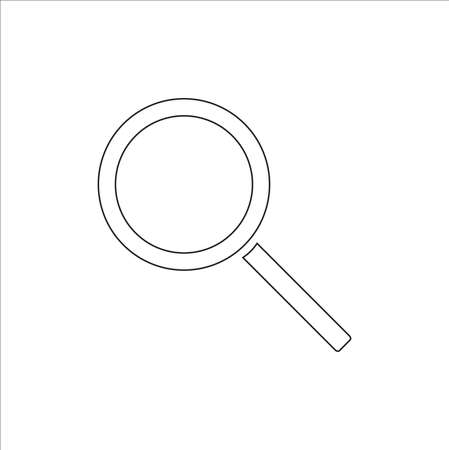 Outline magnifying , search icon vector - Vectorのイラスト素材