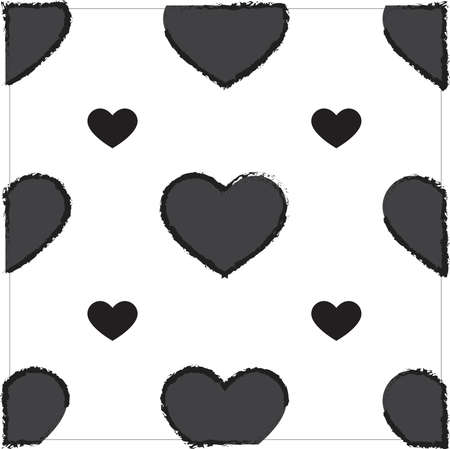 Seamless heart pattern. - Vectorのイラスト素材