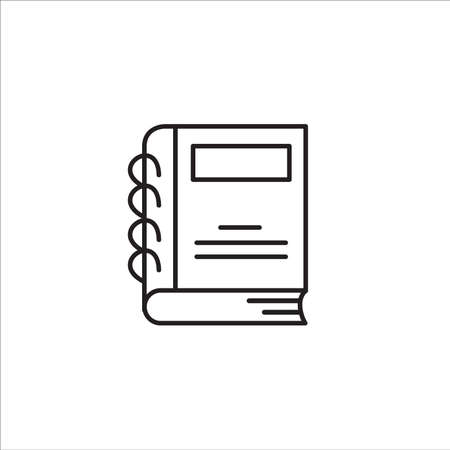 Notebook outline icon.vectorのイラスト素材
