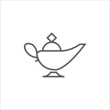 Magic oil lamp icon vector,のイラスト素材