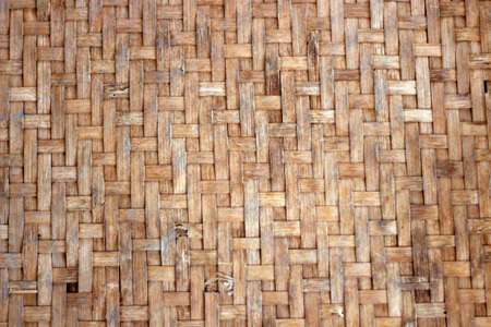 Abstract old bamboo mat texture for backgroundの写真素材