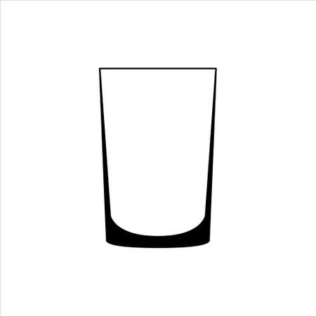 Highball glass sign simple icon on backgroundのイラスト素材
