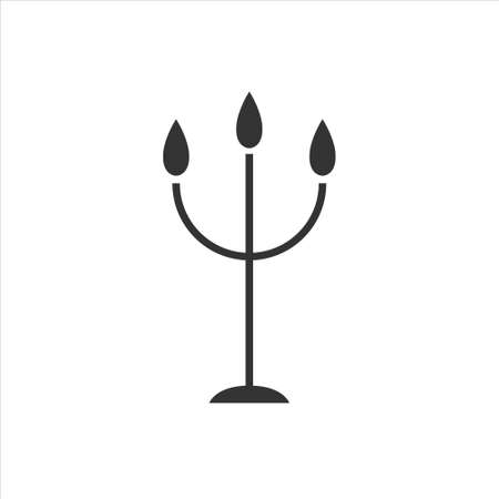 Candle menorah icon symbol vector illustration on white background vectorのイラスト素材