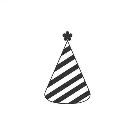 Party hat sign simple icon on backgroundのイラスト素材