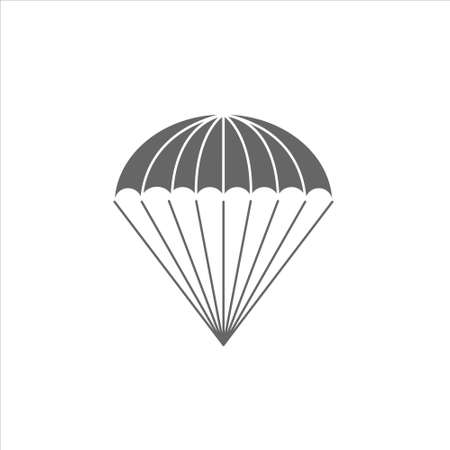 Parachute icon vector on white backgroundのイラスト素材