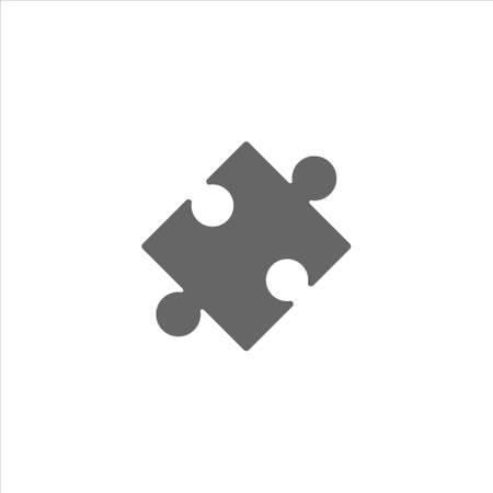 Puzzle Icon vector in trendy flat style isolated on white backgroundのイラスト素材