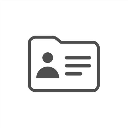 Profile icon. Id card. Avatar icon. Car driver. Driving license vectorのイラスト素材