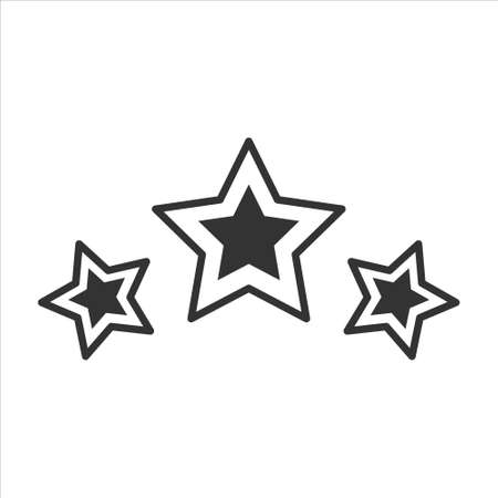 Star vector icon on white backgroundのイラスト素材