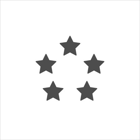 Star vector sign isolated on white background symbol template color editable