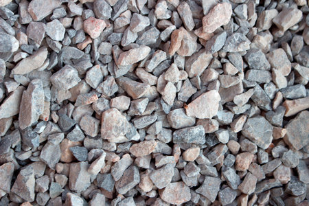 Gravel pebbles stone texture seamless textureの写真素材