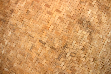 Rattan texture handcraft bamboo backgroundの写真素材