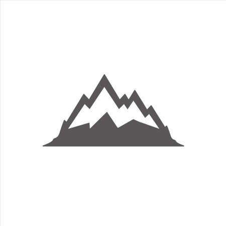 Mountain vector icon isolated on white backgroundのイラスト素材