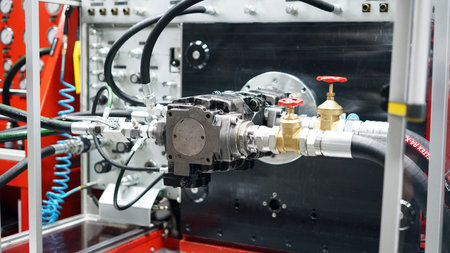 Hydraulic testing. Industrial pumps, motors and accessories