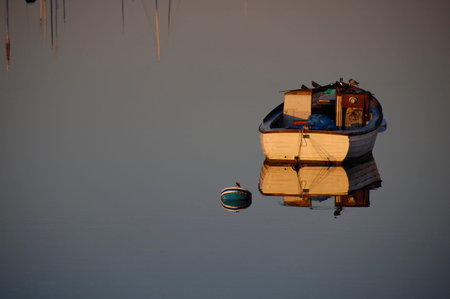 Boat reflection