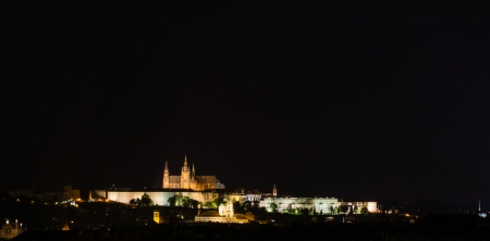 Night Prague Castleのeditorial素材