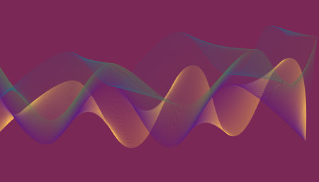Abstract Wave Background Gradient geometric line elements Suitable for decorating the site, berner,...