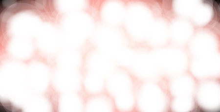 Abstract blur background White bokeh light on orange pink background And dark black color scattered around the area Perfect for creating a sweet and mystical wedding backdrop.の写真素材