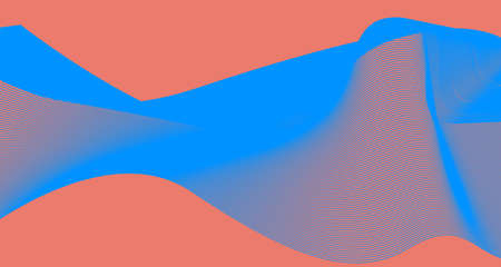 Abstract blue gradient mesh vector background Brick on orange backgroundのイラスト素材