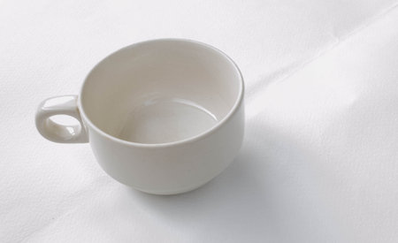 white cup