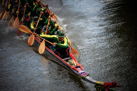 Long Boat Racing thailandのeditorial素材