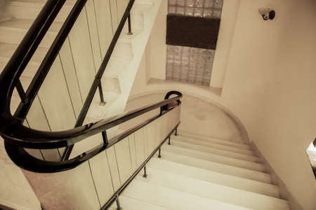 Modern ladder in the building.の写真素材