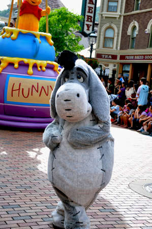 Eeyore from Winney the pooh of Disney carnival parade.のeditorial素材